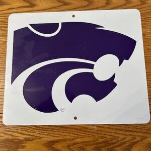10"x12" Kansas State Powercat Logo Sign